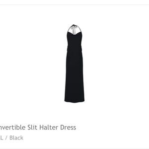 Brandon Blackwood Studio Convertible Slit Halter Dress